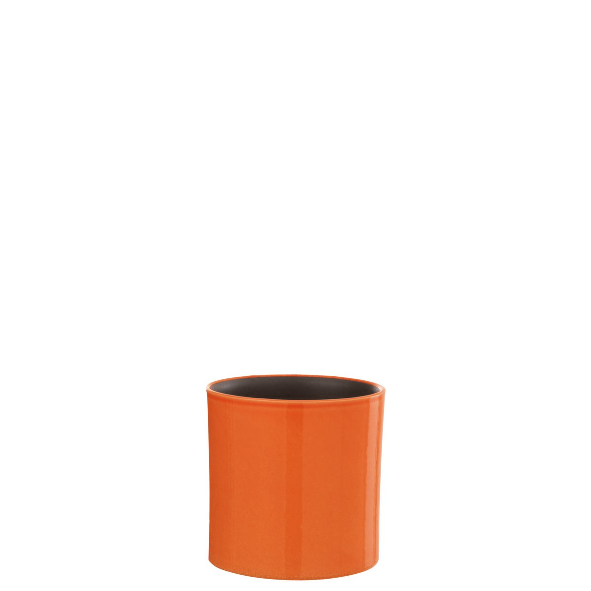 J-Line - Bloempot Flek - Keraamiek - Oranje - Extra Small - Ø14.50cm