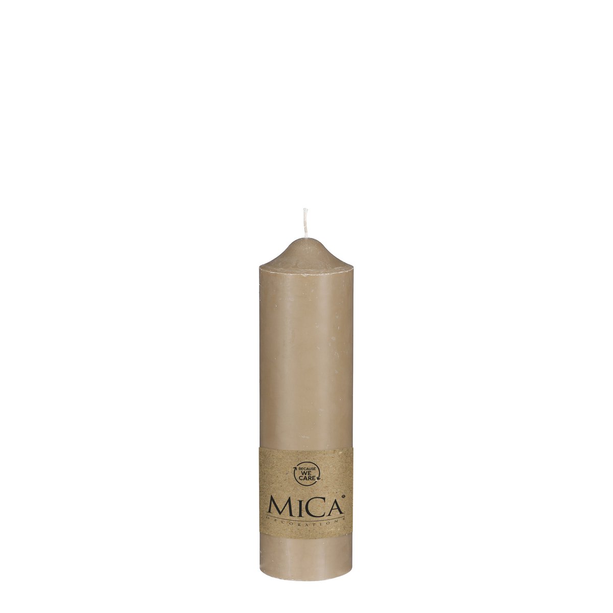 Mica Decorations - Kaars - H25 x Ø7 cm - Beige