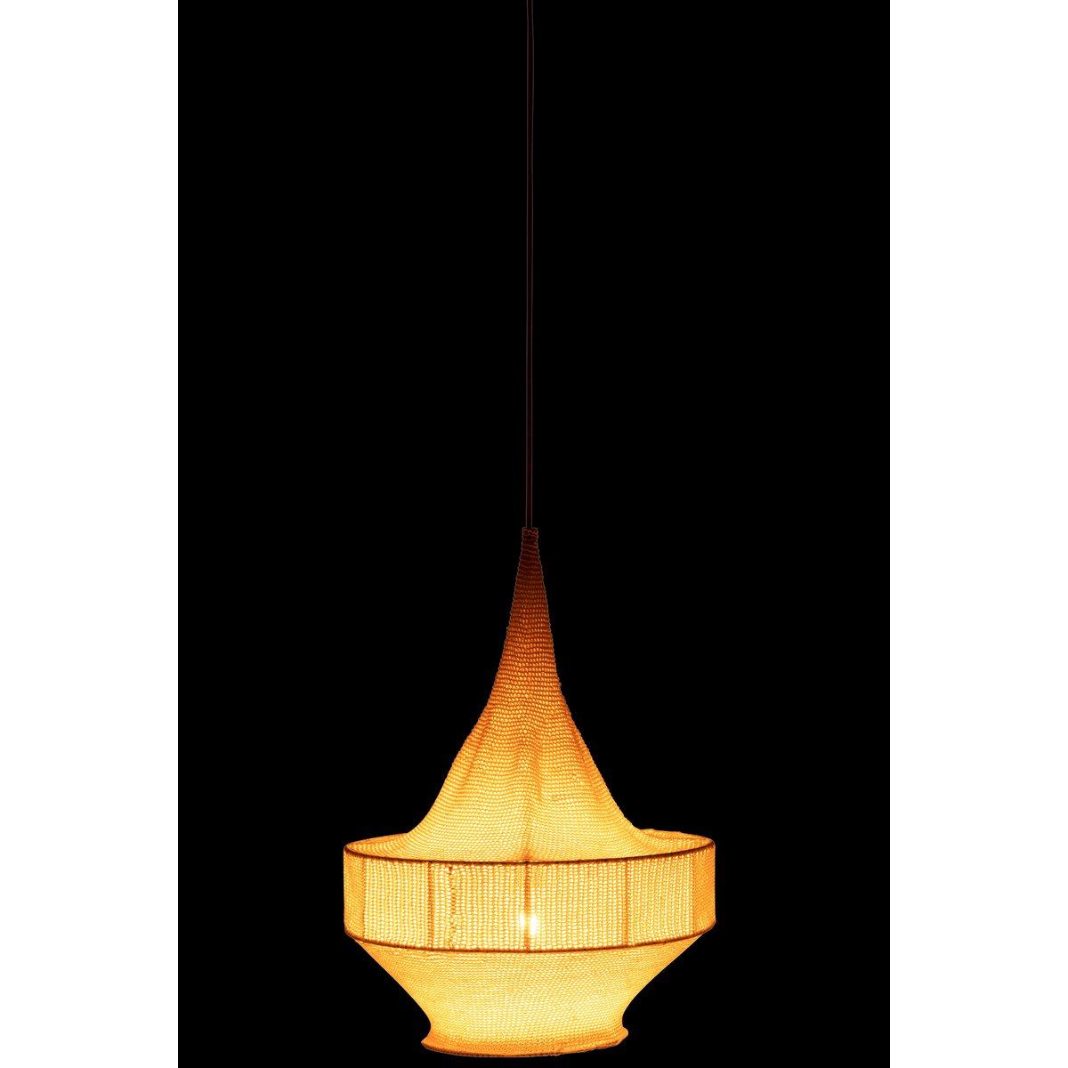 J-Line - Hanglamp Handgebreid Beige Small