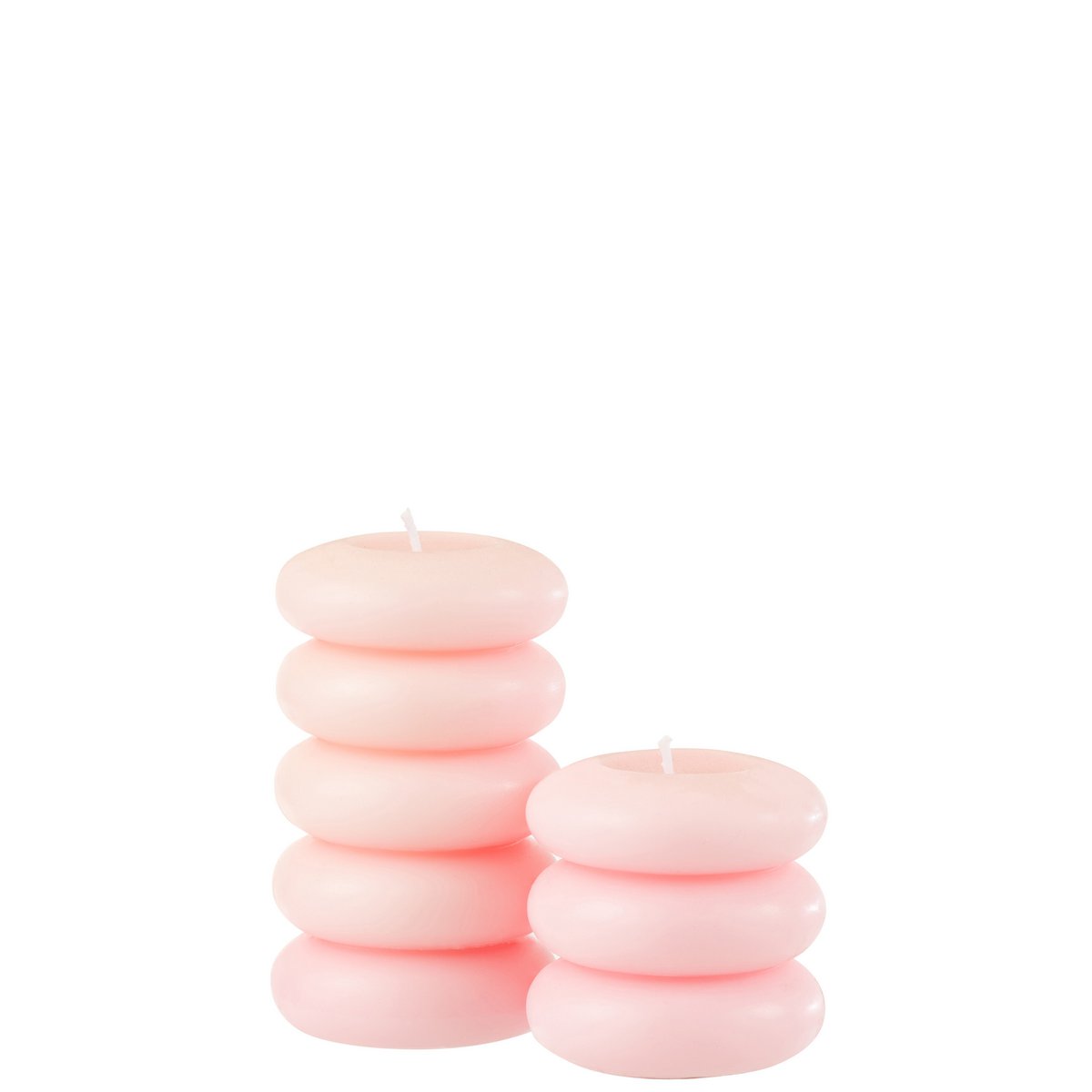 J-Line - Kaars Macaron - Roze - L - 10U