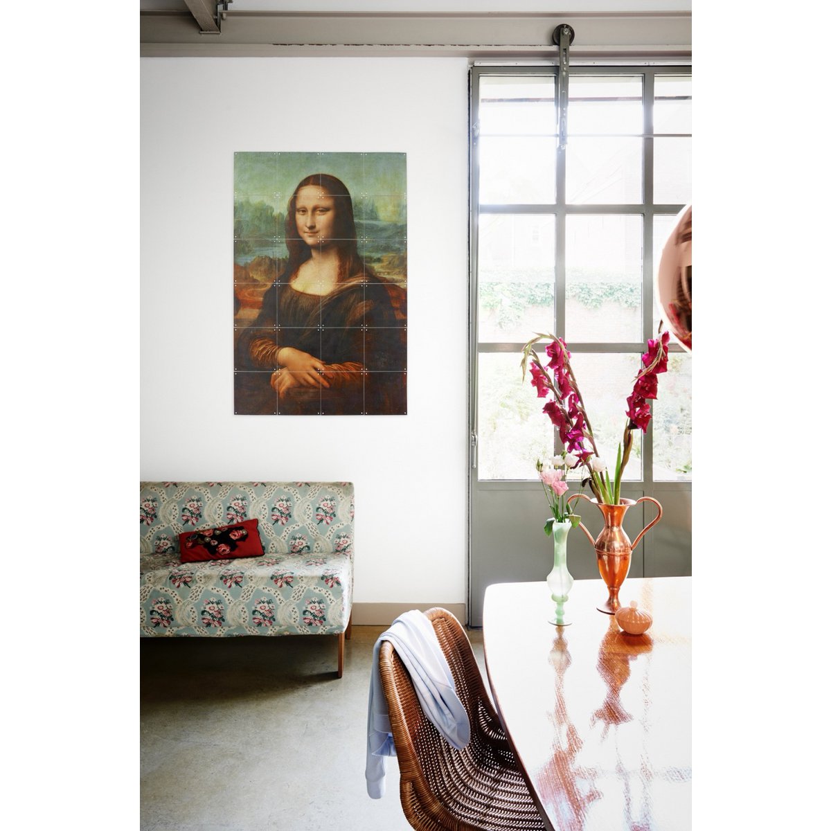 IXXI - Mona Lisa Wall art - Poster - Wanddecoratie - L - orange