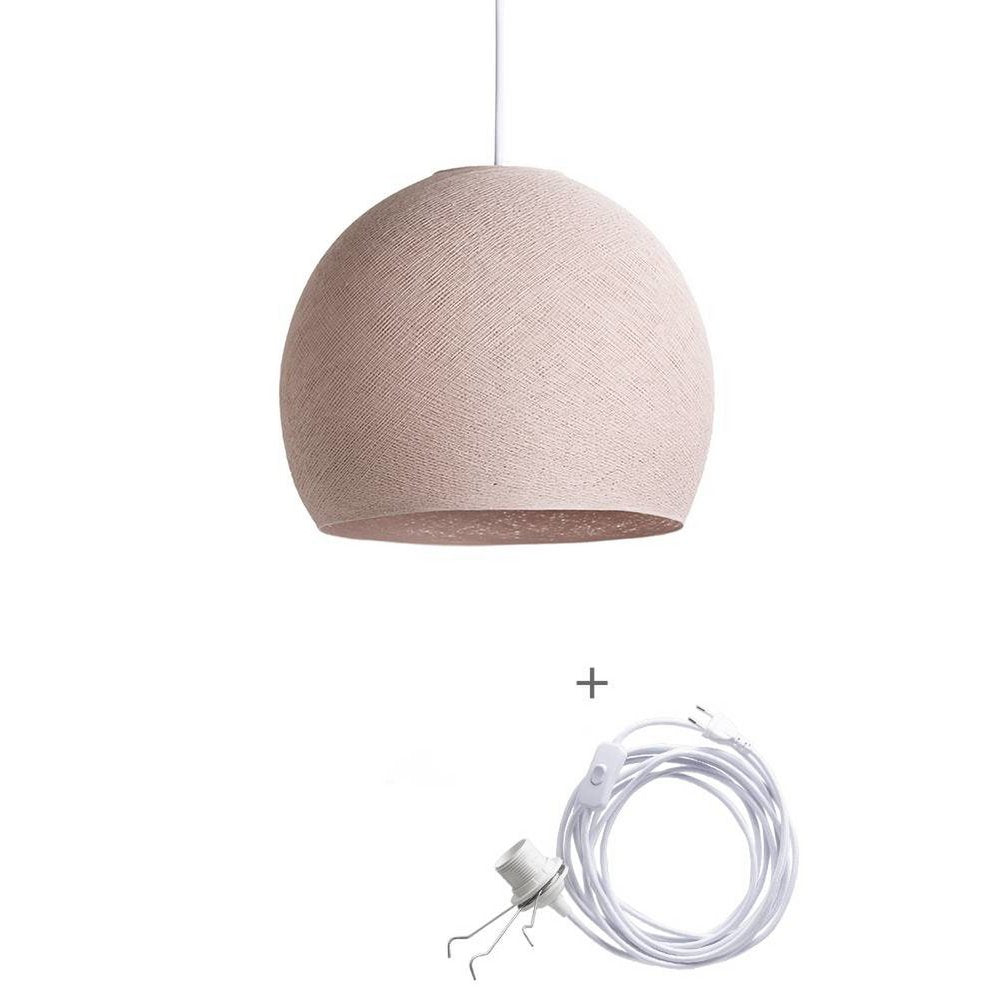 Cotton Ball Lights - Wandering Lamp Driekwart - Pale Pink - 31 cm (M)