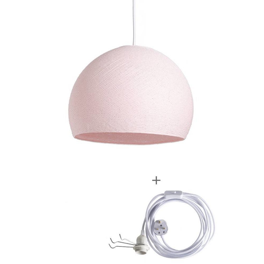 Cotton Ball Lights - Wandering Lamp Driekwart - Light Pink - 36 cm (L)