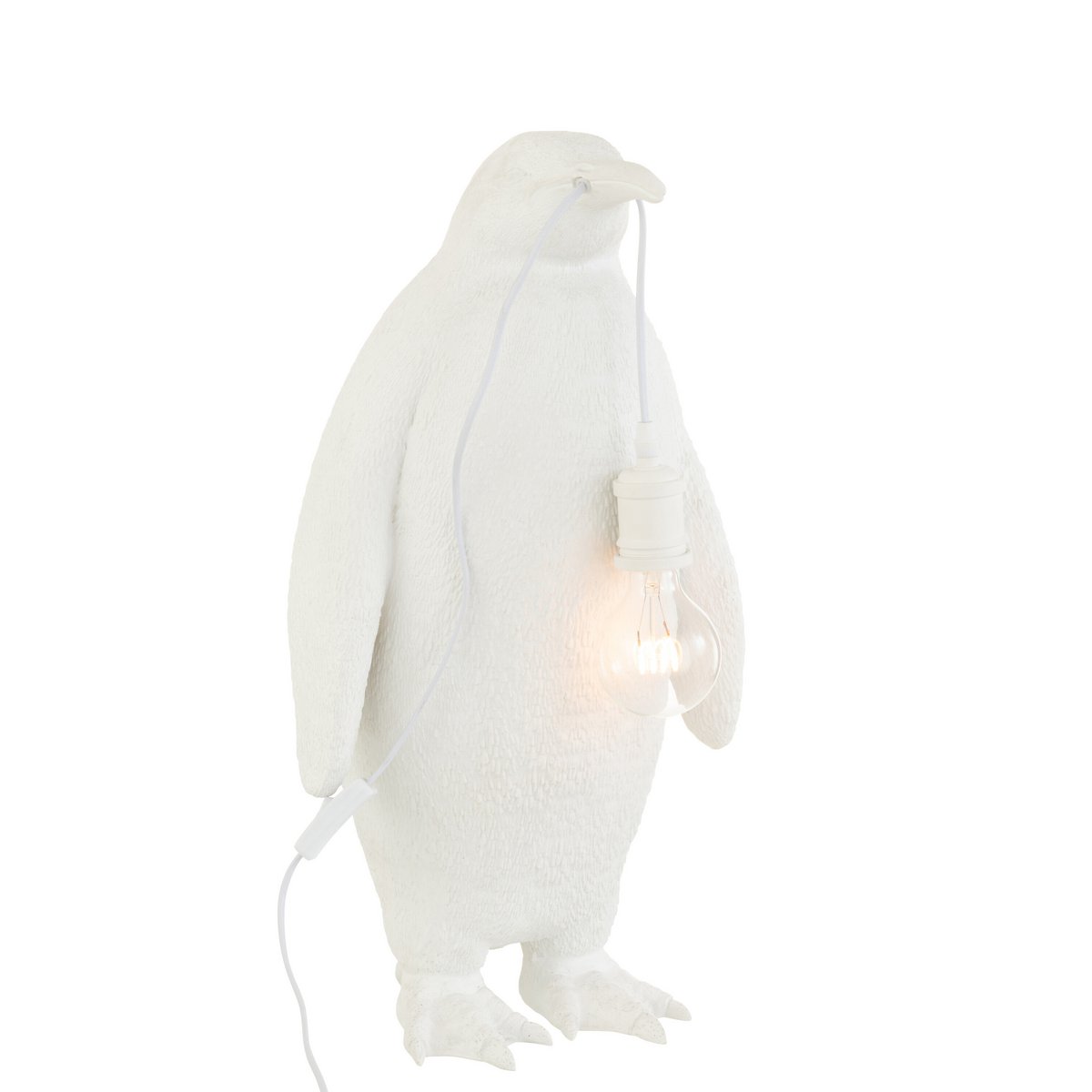 J-Line - Tafellamp Pinguïn Resine Wit Large