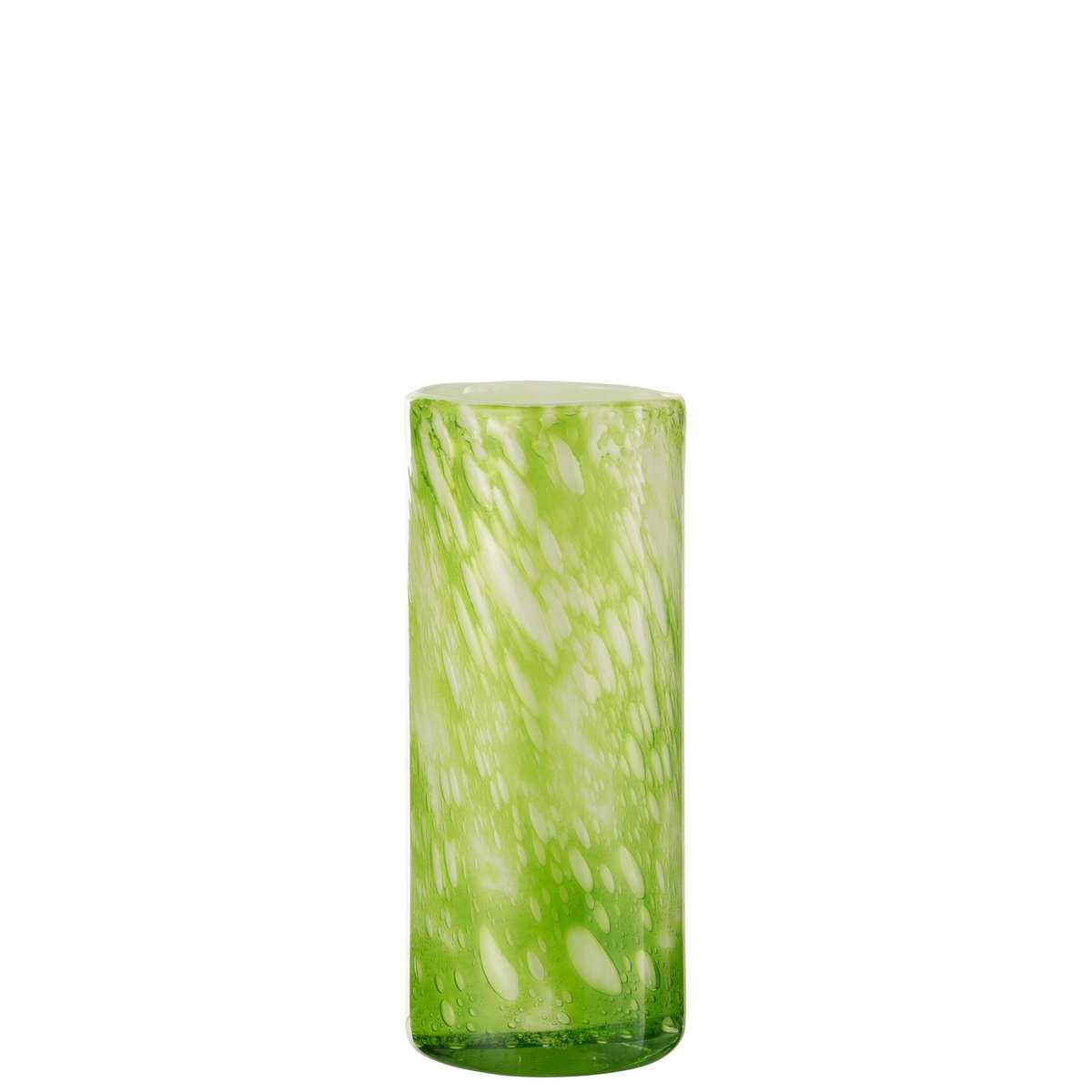 J-Line - Vaas Marmer - Glas - Groen/Wit - Large