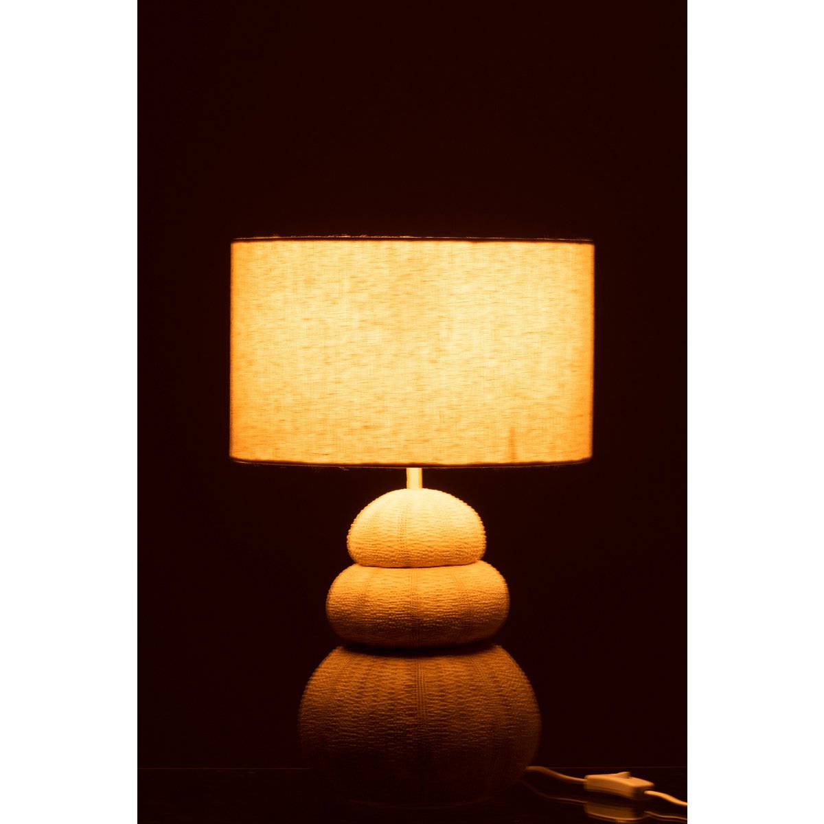 J-Line - Lampe Seeigel - Polyersin - Beige