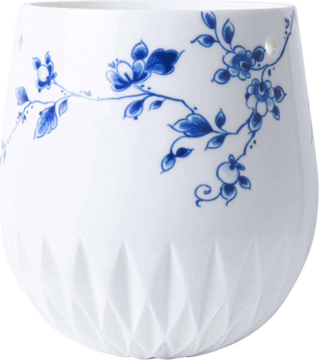 Heinen Delfts Blauw - Hangende bloempot 'Vouw'