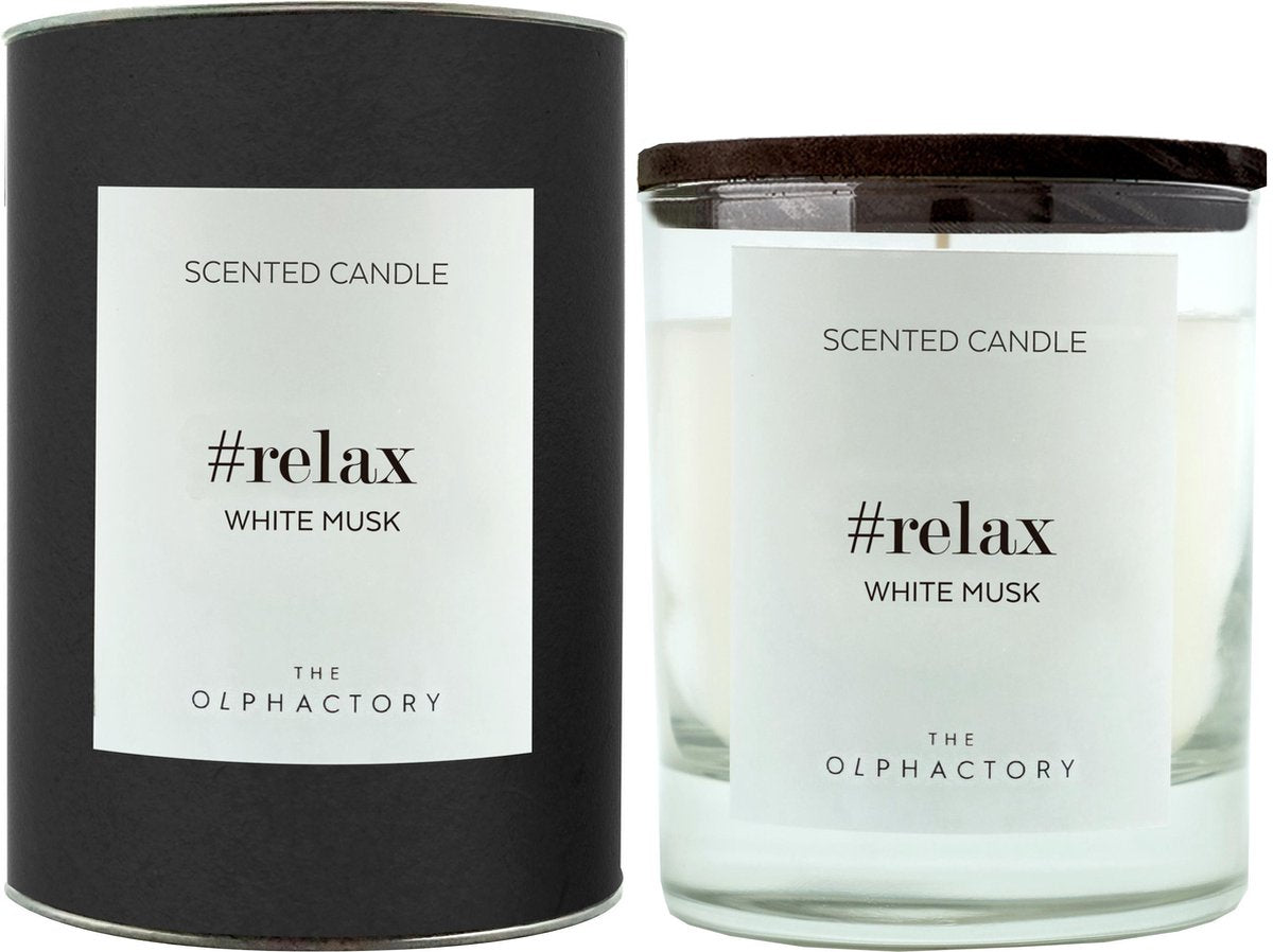 The Olphactory - Luxe geurkaars 'Relax' (40 branduren)