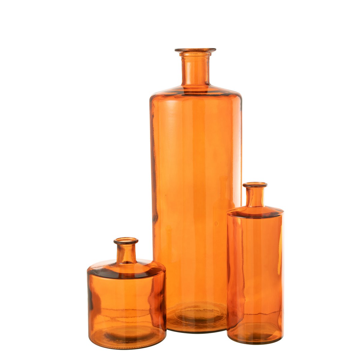 J-Line - Vaas Wijd - Glas - Orange - Large