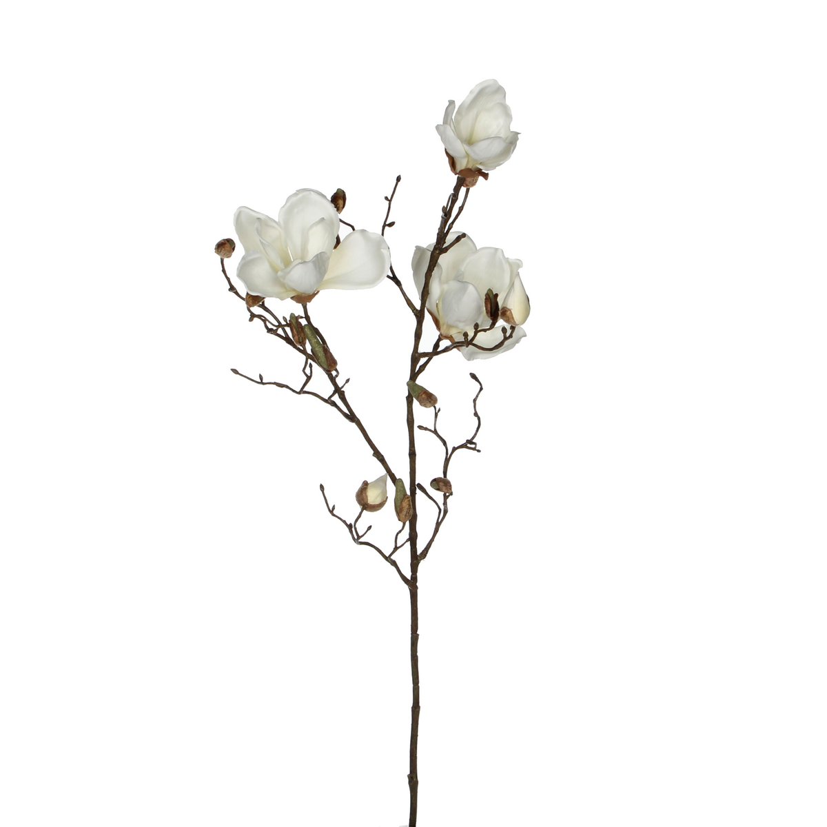 Mica Decorations - Magnolia Kunstbloem - H88 cm - Wit