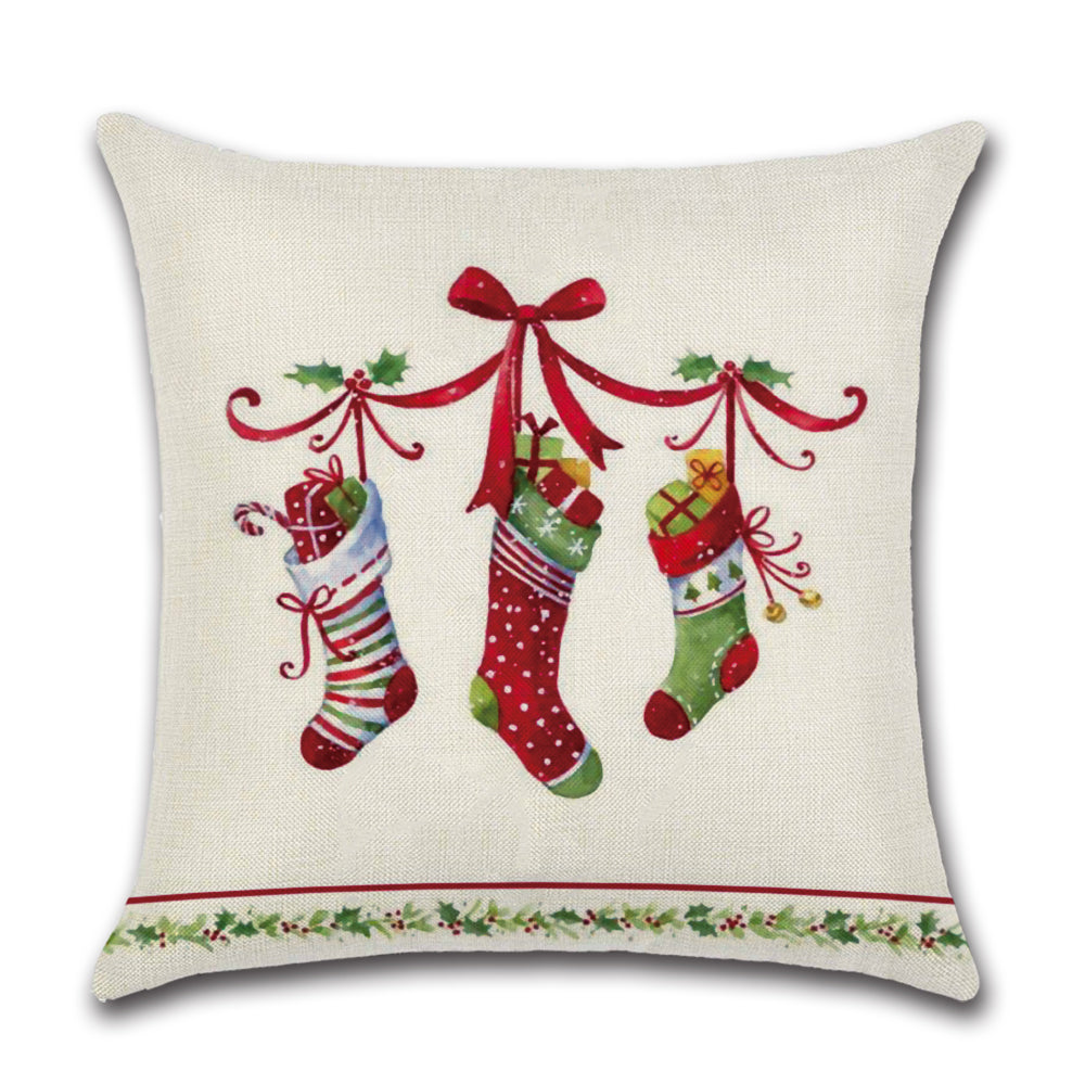 By Javy - Kussenhoes Kerst - Sokken aan lint
