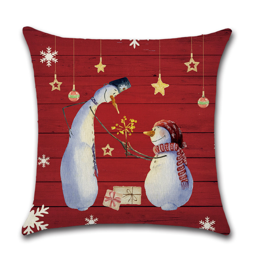 By Javy - Kussenhoes Kerst - Sneeuwpoppen handen