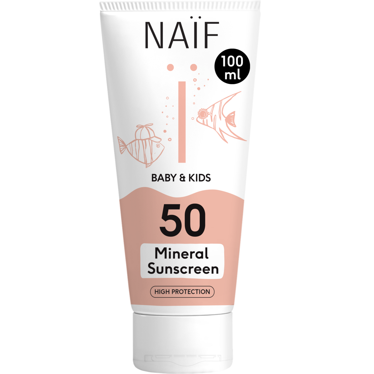 Naïf - Minerale Zonnebrandcrème voor Baby & Kids Factor 50 100ML