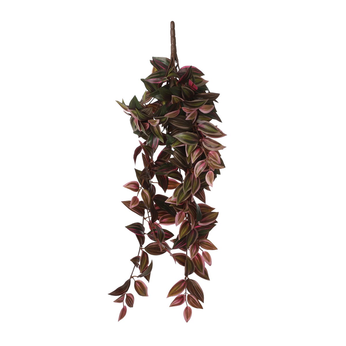 Mica Decorations - Tradescantia Kunst Hangplant - L15 x B20 x H54 cm - Bordeaux