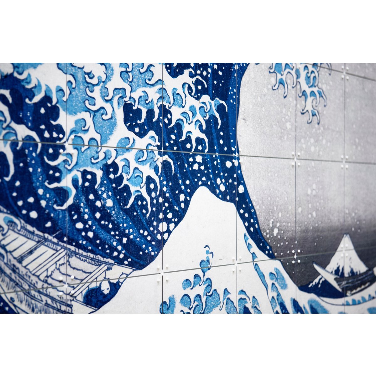 IXXI - The Great Wave Wall art - Poster - Wanddecoratie - L - blue