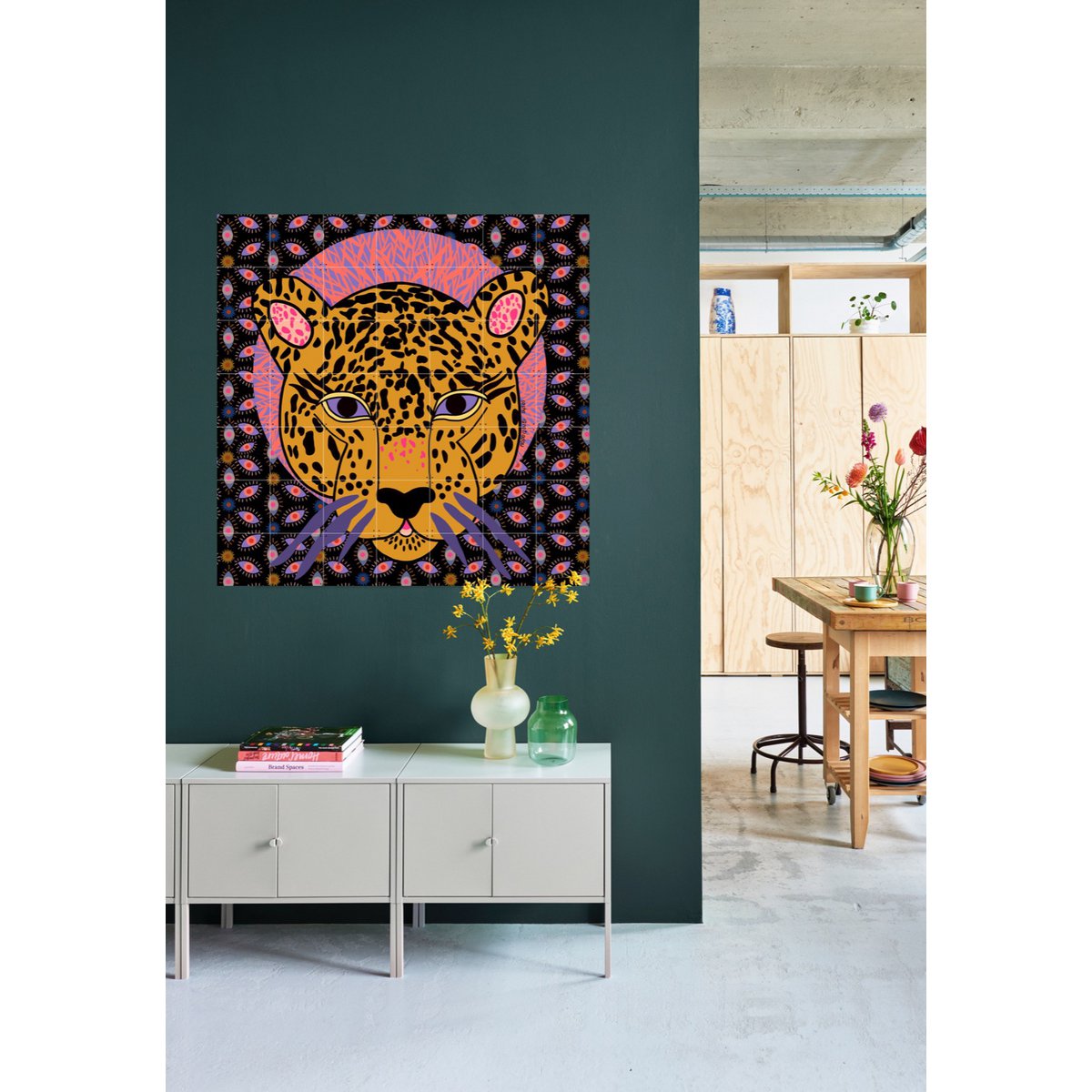 IXXI - Jaguar Wall art - Poster - Wanddecoratie - L - green