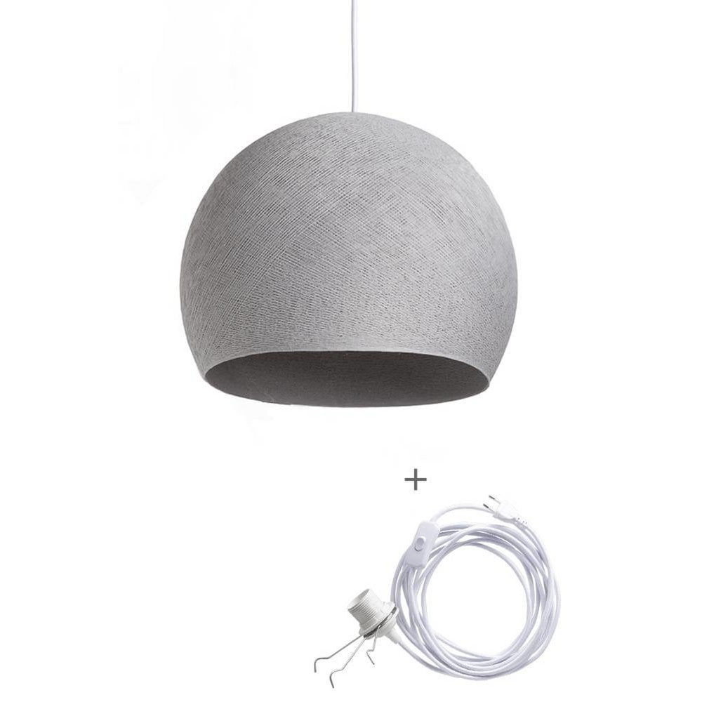 Cotton Ball Lights - Wandering Lamp Driekwart - Stone - 41 cm (XL)