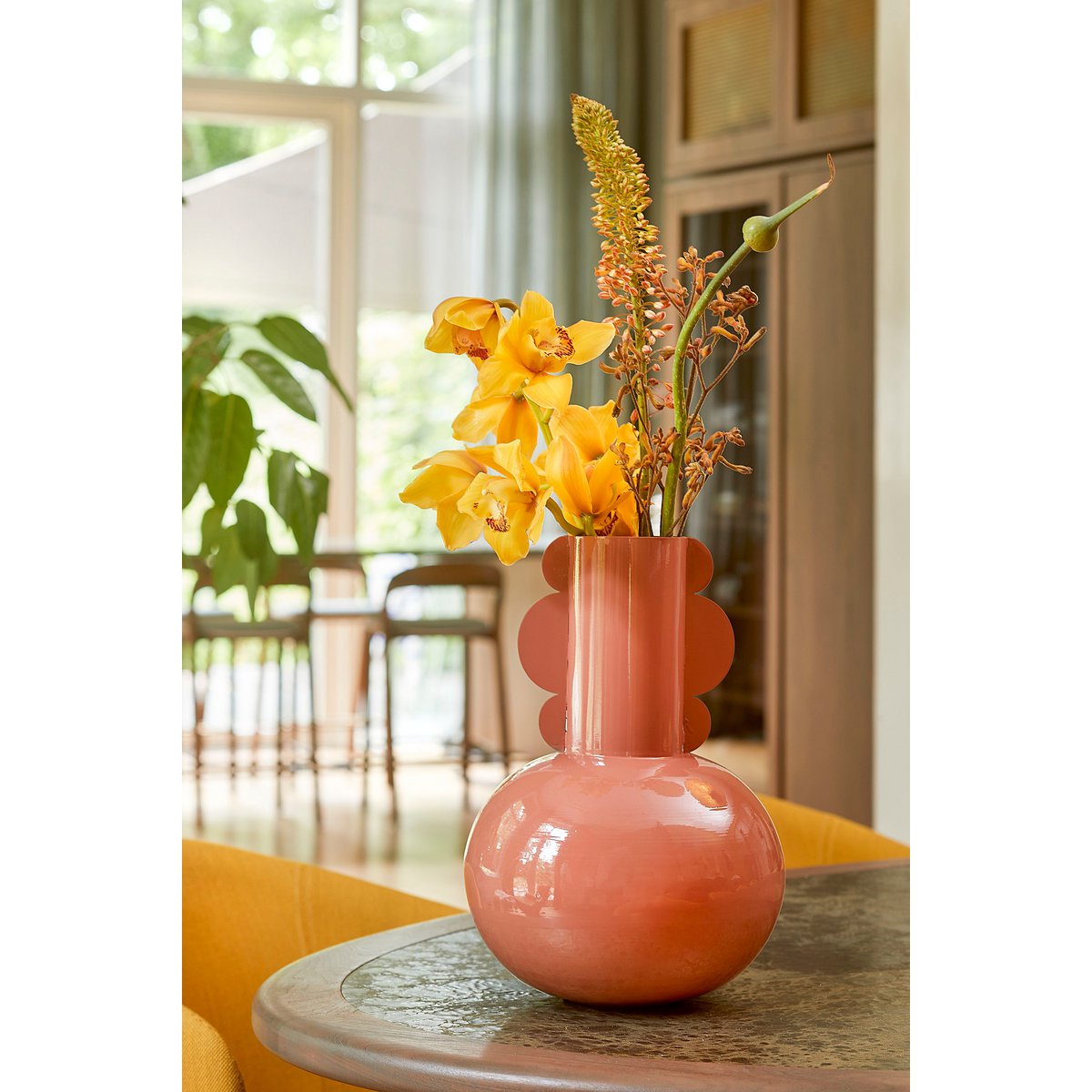 Mica Decorations - Boyd Vaas - H36 x Ø25 cm - Metaal - Terra