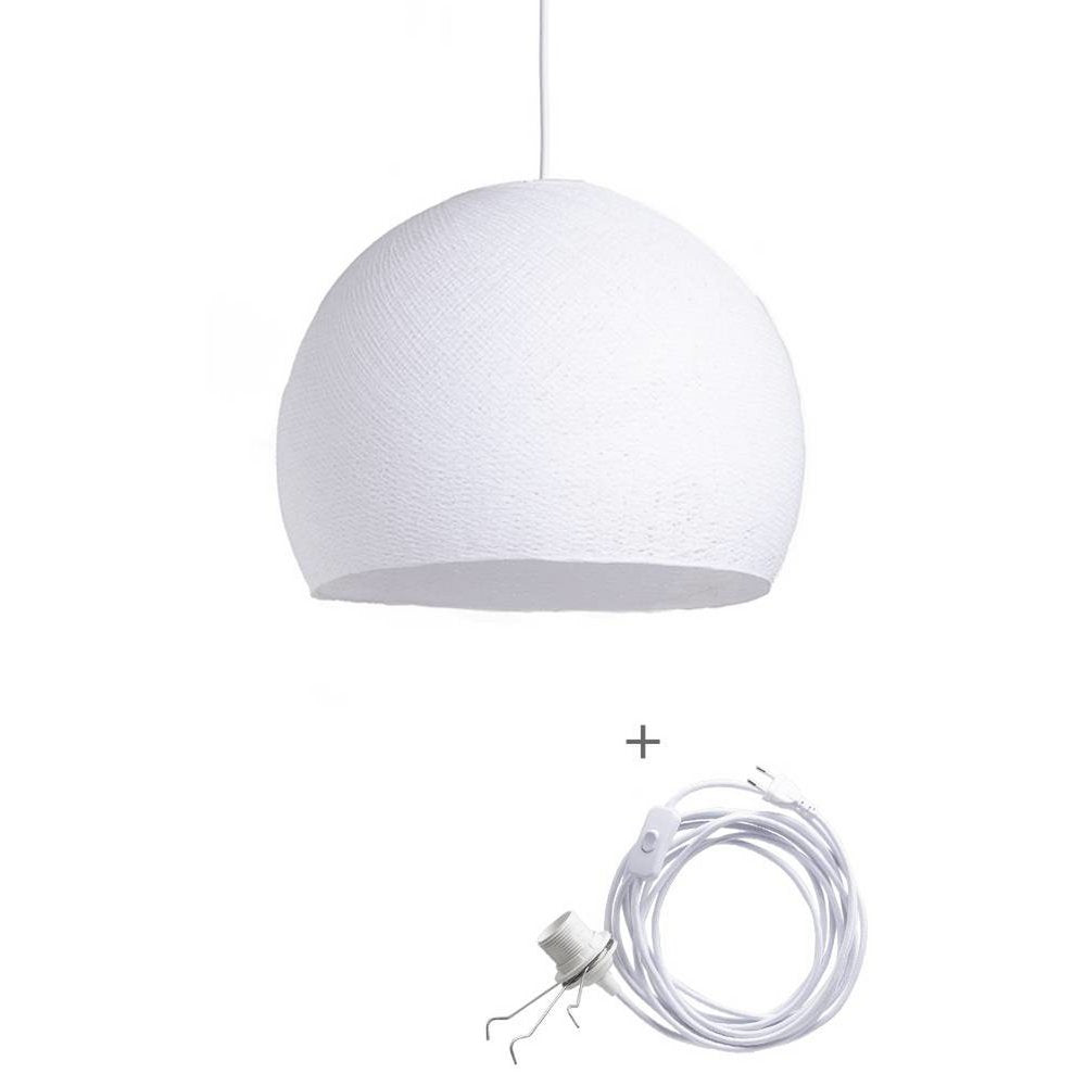 Cotton Ball Lights - Wandering Lamp Driekwart - White - 25 cm (S)