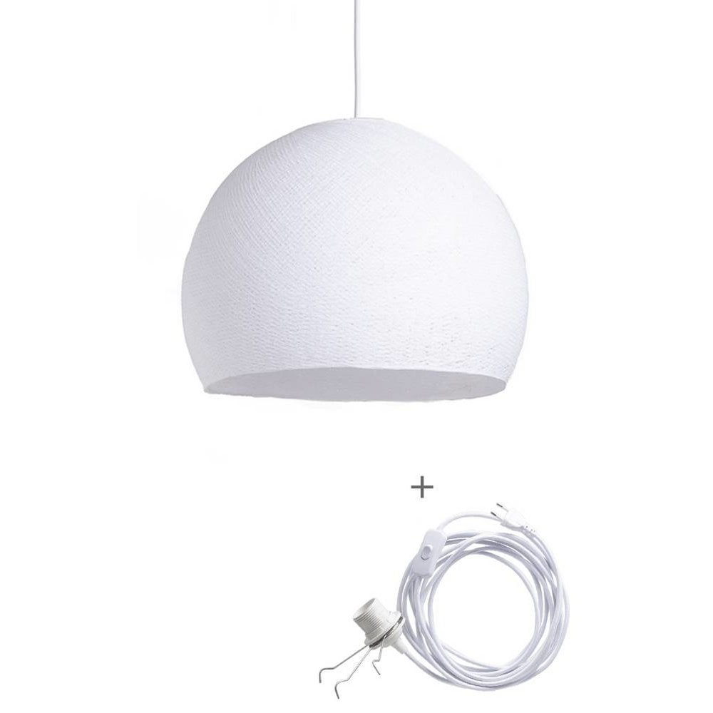 Cotton Ball Lights - Wandering Lamp Driekwart - White - 31 cm (M)