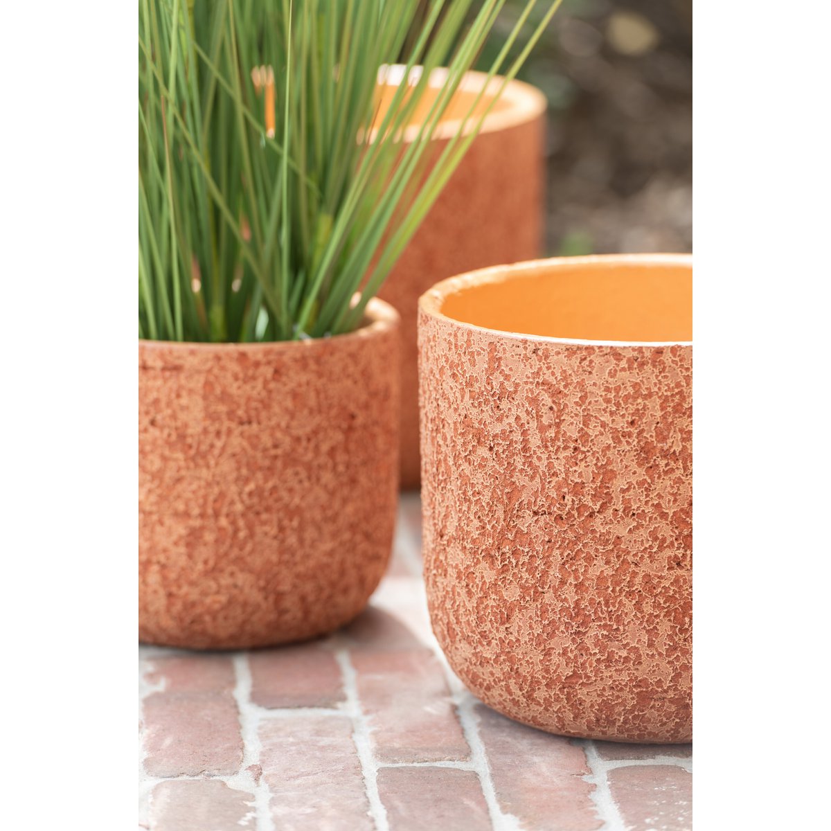 J-Line - Bloempot Ruw - Keramiek - Terracotta - Medium - Ø18.50cm