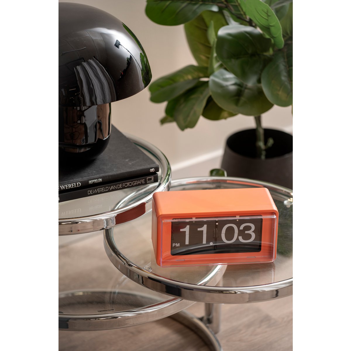 Karlsson - Wand-/tafelklok Retro Boxed Flip