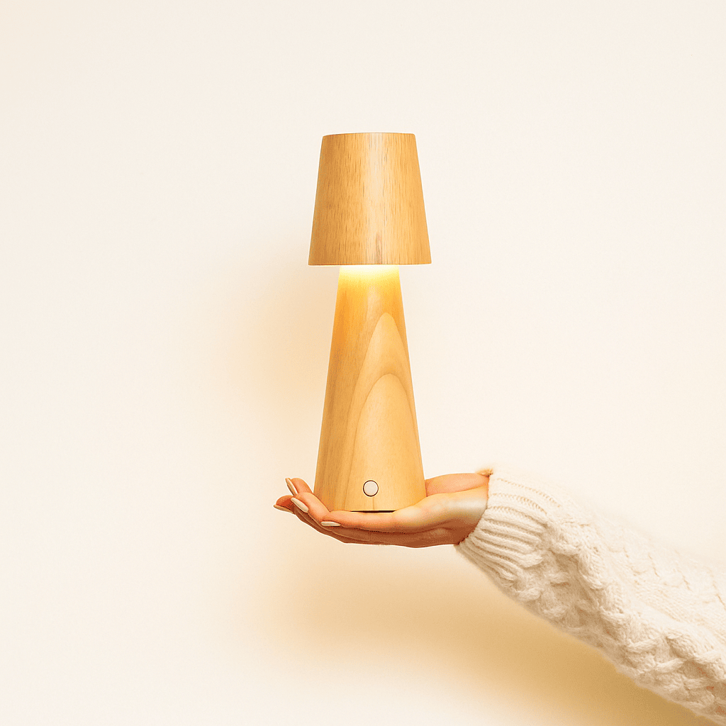 Tavellio-Amsterdam - Lucas oplaadbare tafellamp – draadloos, dimbaar en opladen via USB-C