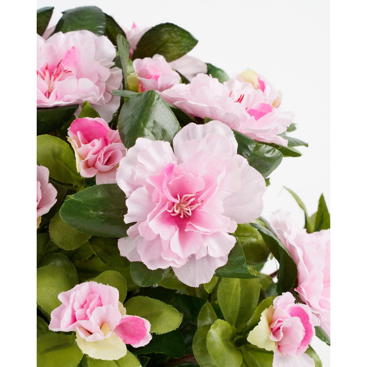 Mica Decorations - Azalea Kunstplant in Bloempot Stan - H27 x Ø20 cm - Roze