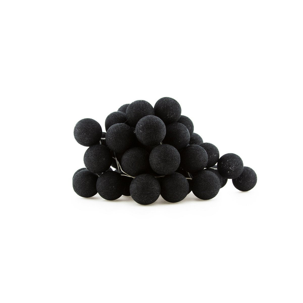 Cotton Ball Lights - Indoor regular Lichtslinger - Black - 35 cotton balls