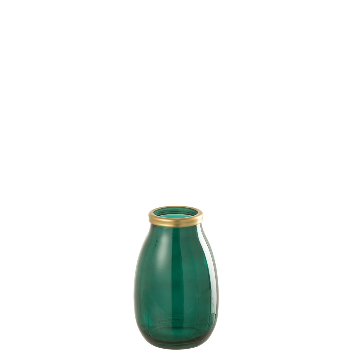 J-Line - Vaas Goud Boord - Glas - Groen - Small