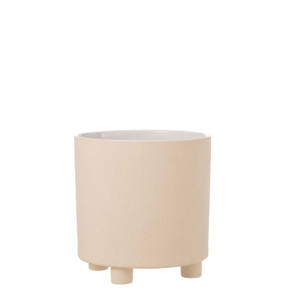 J-Line - Bloempot Zand - Keramiek - Beige - Large - Ø26.00cm