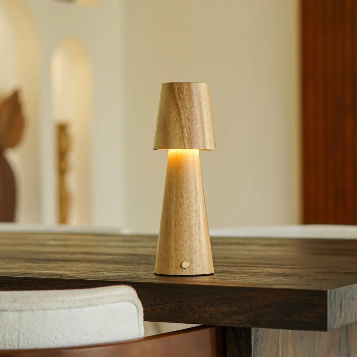 Tavellio-Amsterdam - Lucas oplaadbare tafellamp – draadloos, dimbaar en opladen via USB-C