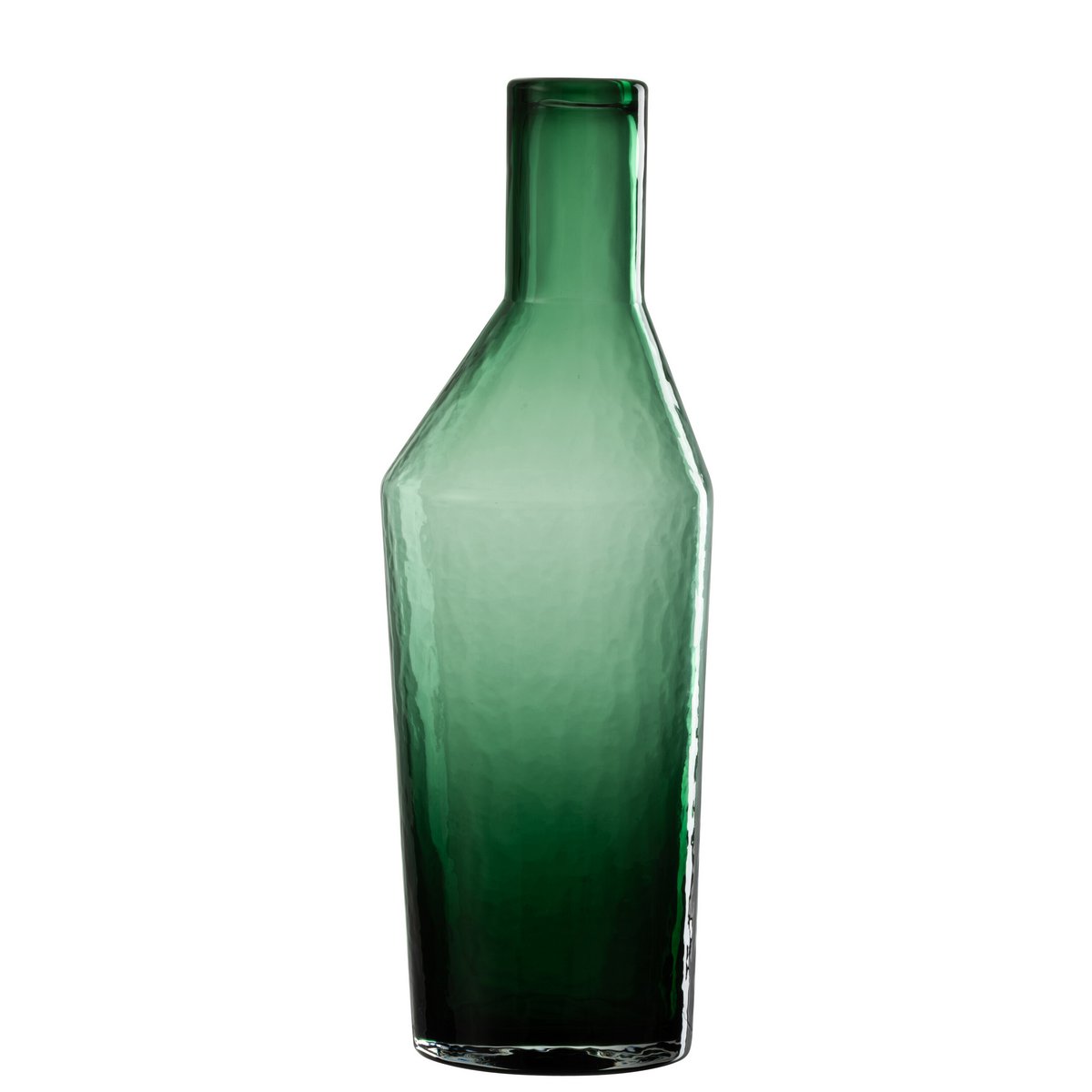 J-Line - Vase Fles Decoratief - Glas - Groen - Large