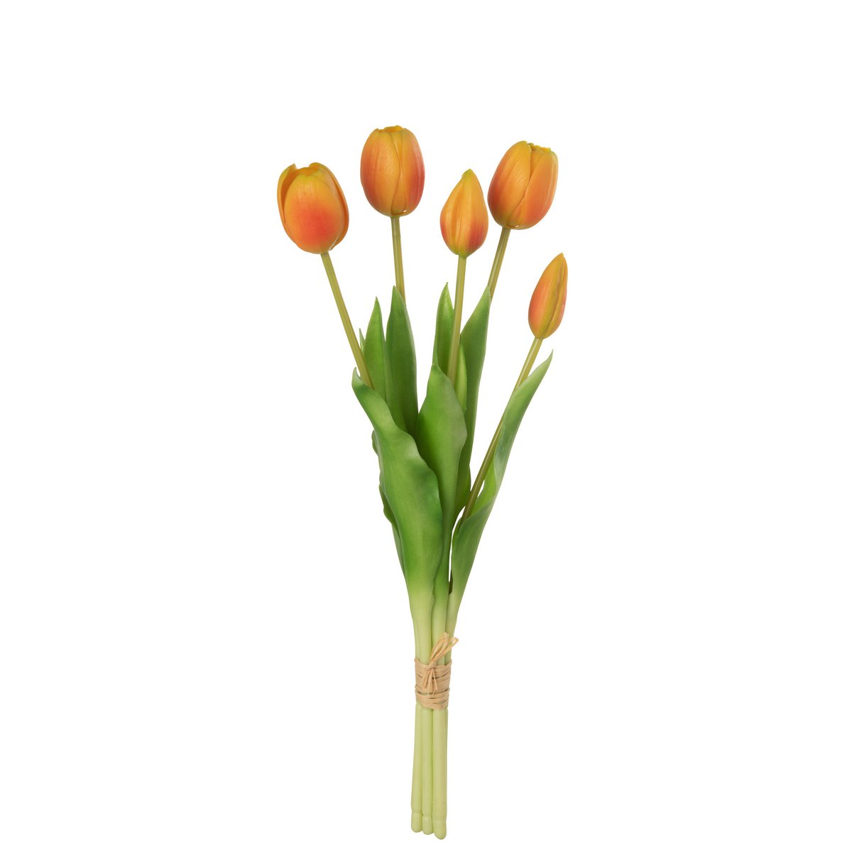 J-Line - Boeket Tulpen 5Stuks Pu Oranje Medium