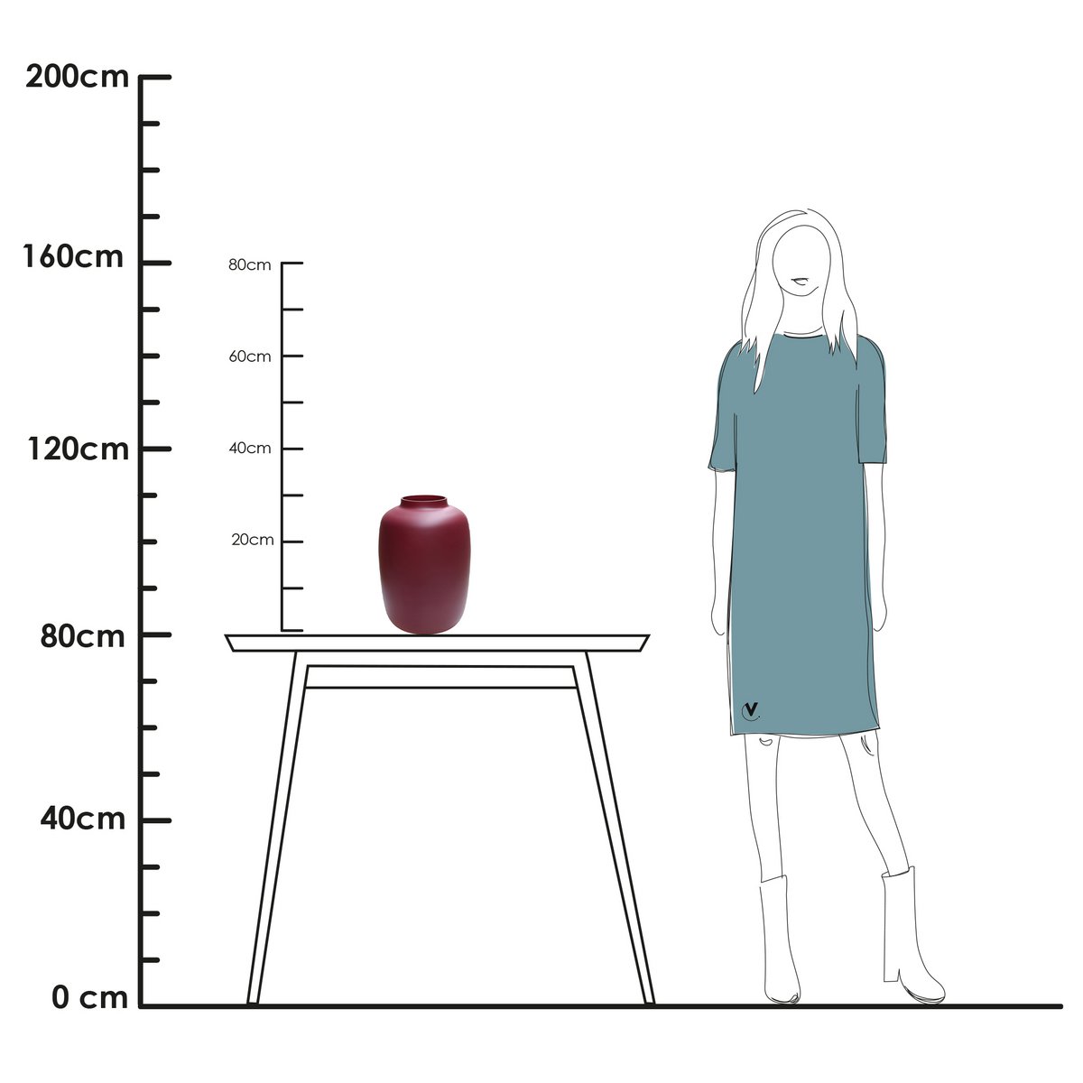 Vase the World - Vaas - Artic matte violet