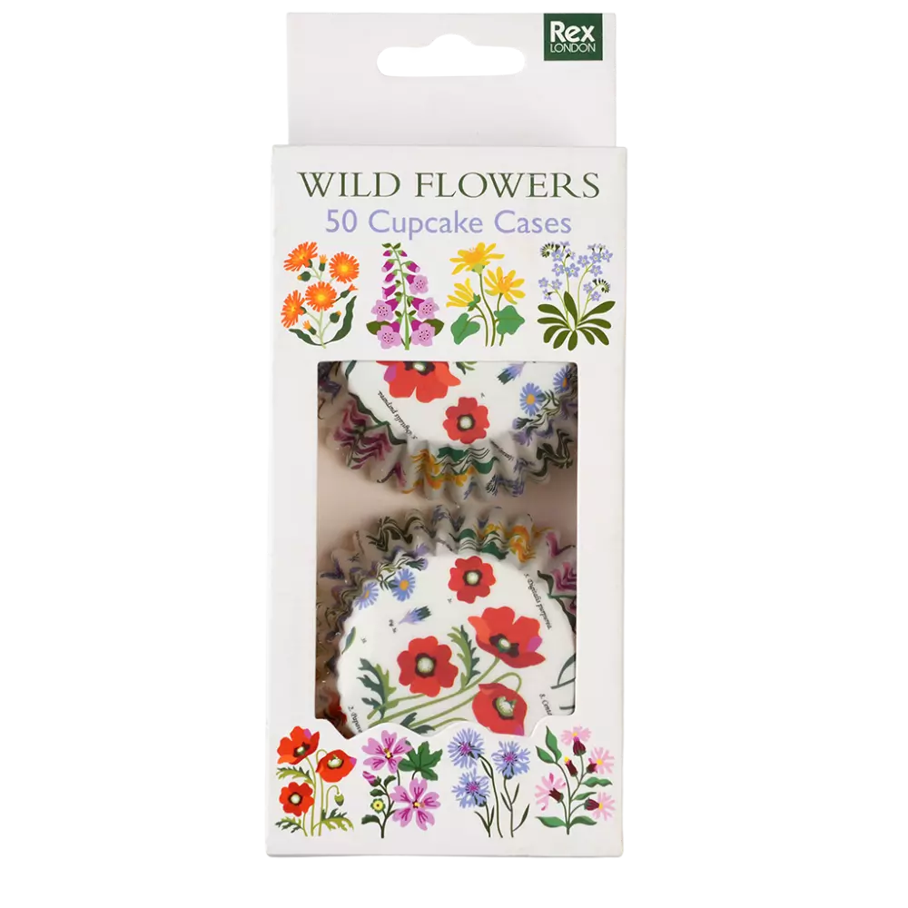 Rex London - Cupcake vormpjes 'Wild Flowers' (50 stuks)