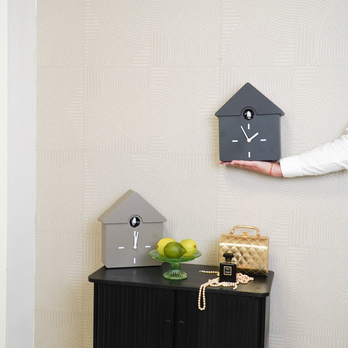 Housevitamin - Klokklokkoekkoekjes- taupe- 24x27x9cm