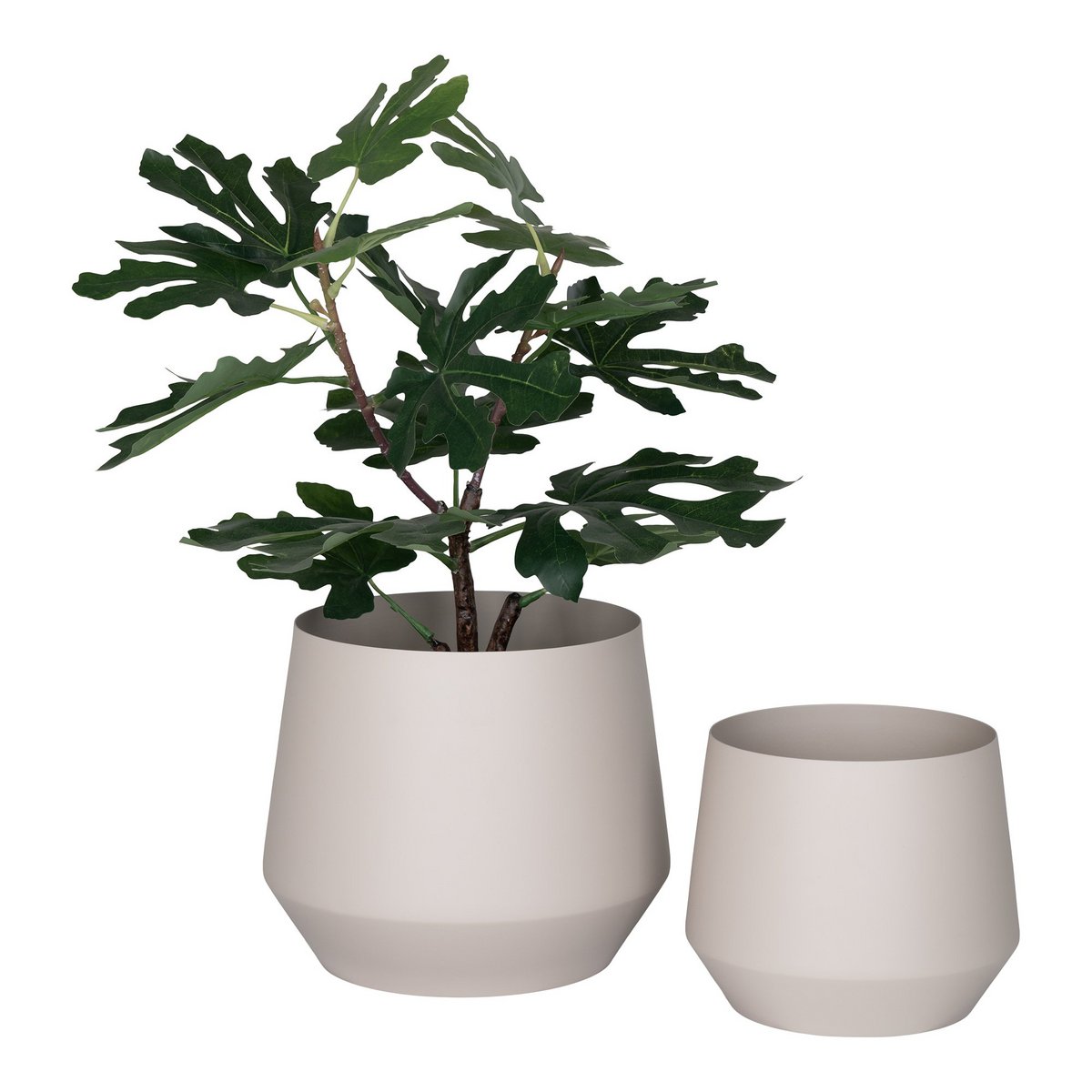 House Nordic - Trofa Flower Pot - Bloempot, staal, zand, set van 2