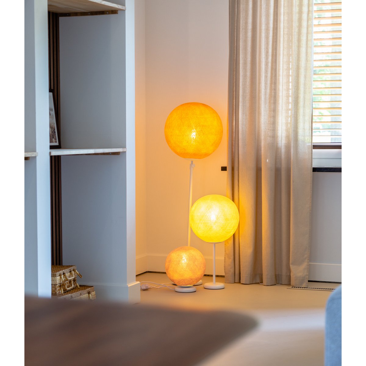 Cotton Ball Lights - Deluxe staande lamp high - Stone - S