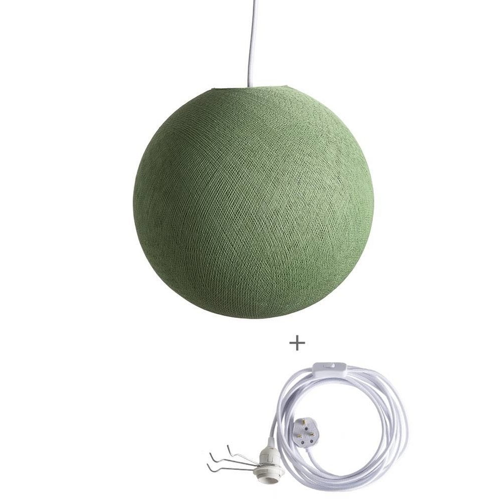 Cotton Ball Lights - Wandering Lamp - Sage Green - 31 cm (M)