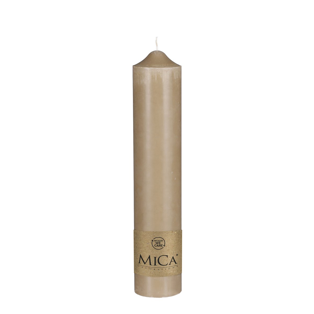 Mica Decorations - Kaars - H35 x Ø7 cm - Beige