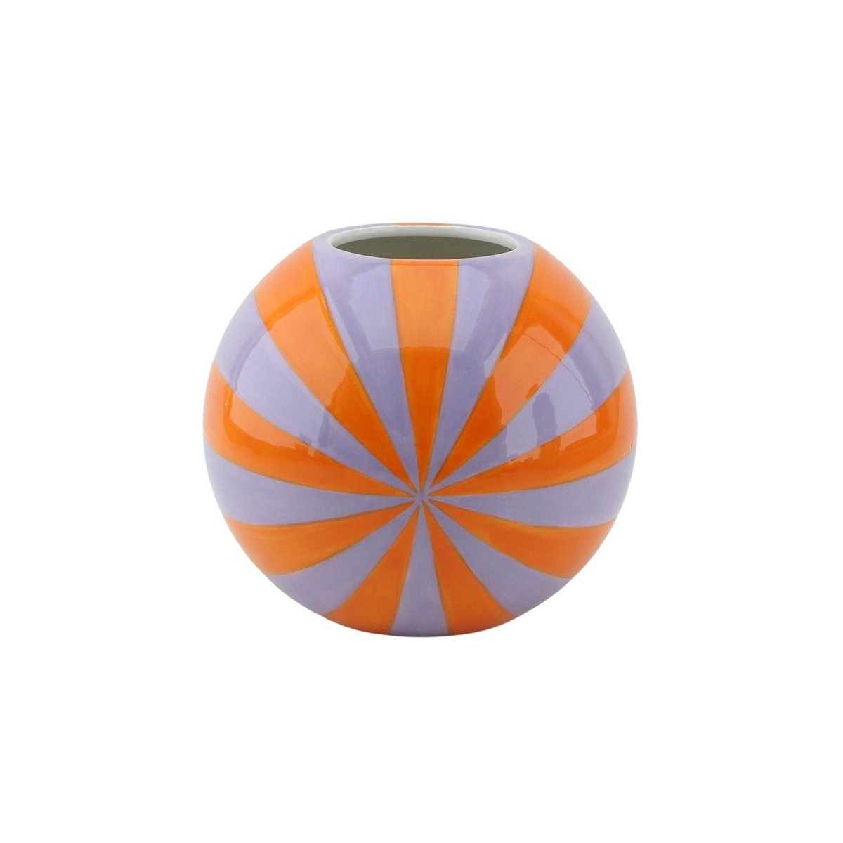 Housevitamin - Vaas - Bloemvaas Swirl - Orange/Lilac - 15x15x15cm