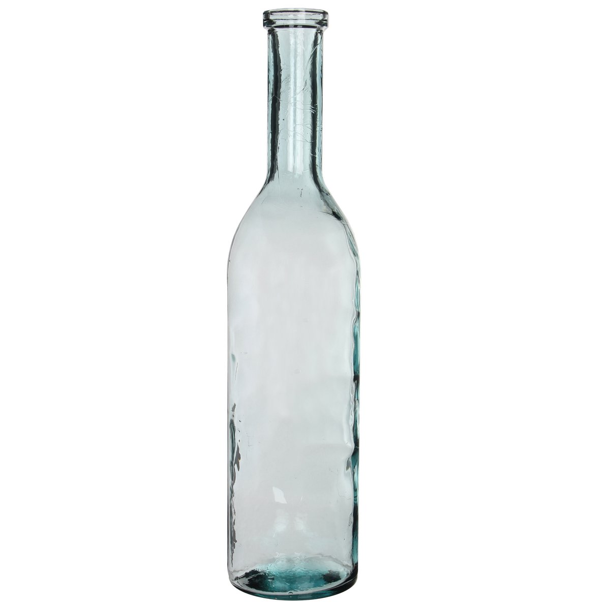 Mica Decorations - Rioja Fles Vaas - H100 x Ø21 cm - Gerecycled Glas - Transparant