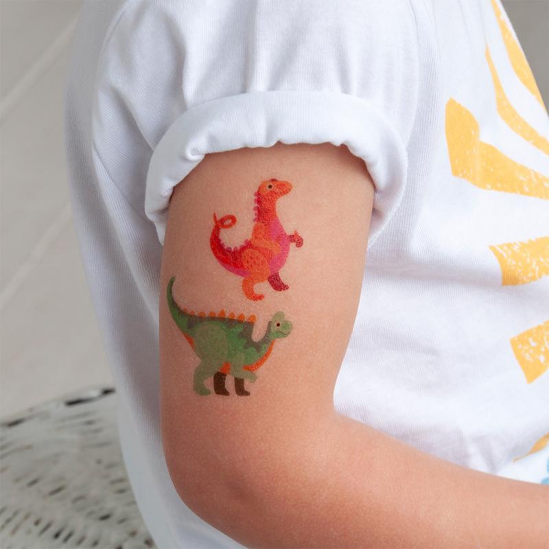 Rex London - Tijdelijke tattoos 'Dinosaurus' (2 vellen)