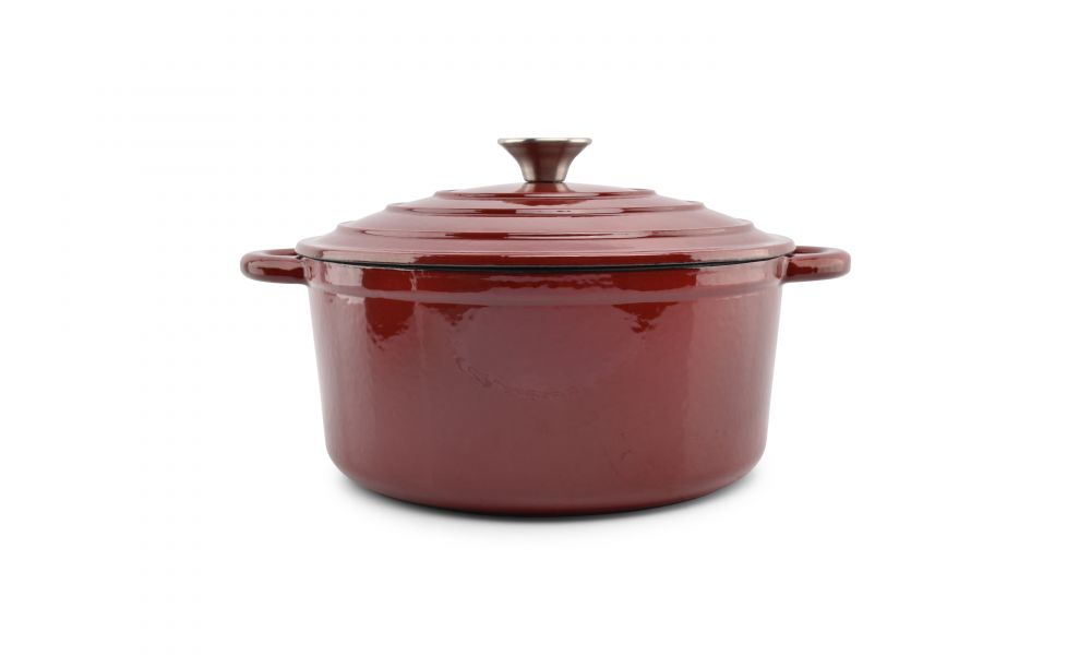 Salt&Pepper - Gietijzeren kookpot 'Ferno' (26cm, Rood)