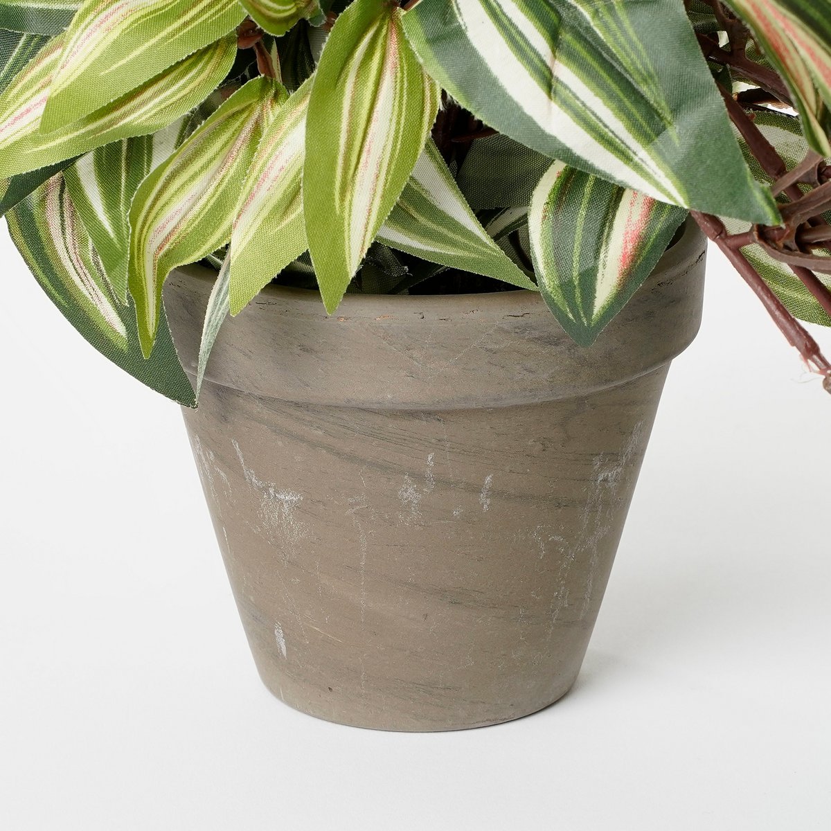 Mica Decorations - Tradescantia Kunst Hangplant in Bloempot Stan - H45 x Ø25 cm - Groen