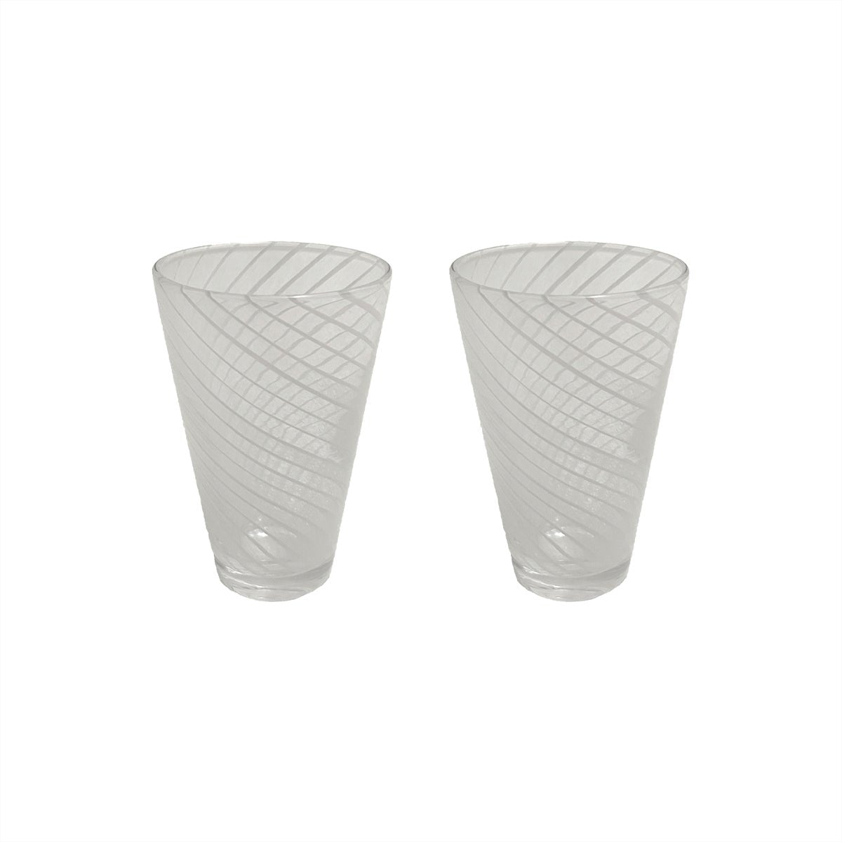 OYOY - Yuka Swirl-glas - 2 stuks