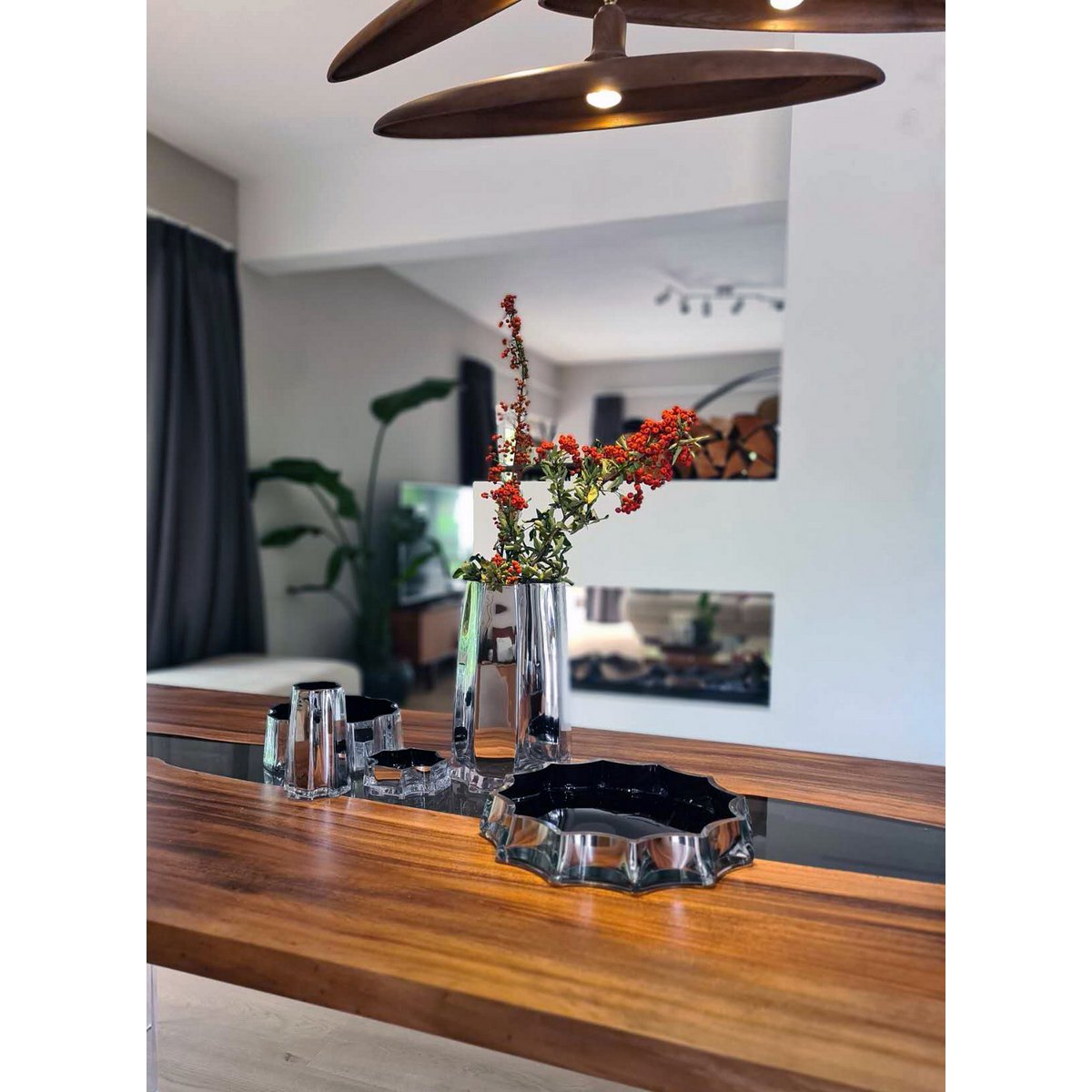 Element Accessories - Modern-Klassiek Luxe vaas, stijlvol design, LENOX 30 SILVER