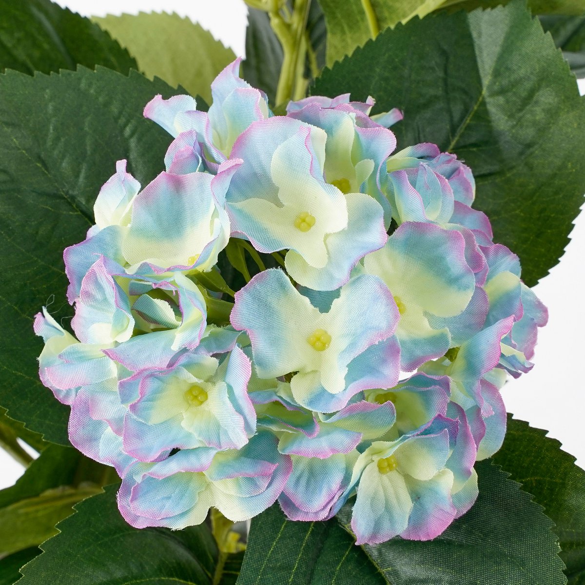 Mica Decorations - Hortensia Kunstplant in Bloempot Stan - H40 x Ø35 cm - Paars