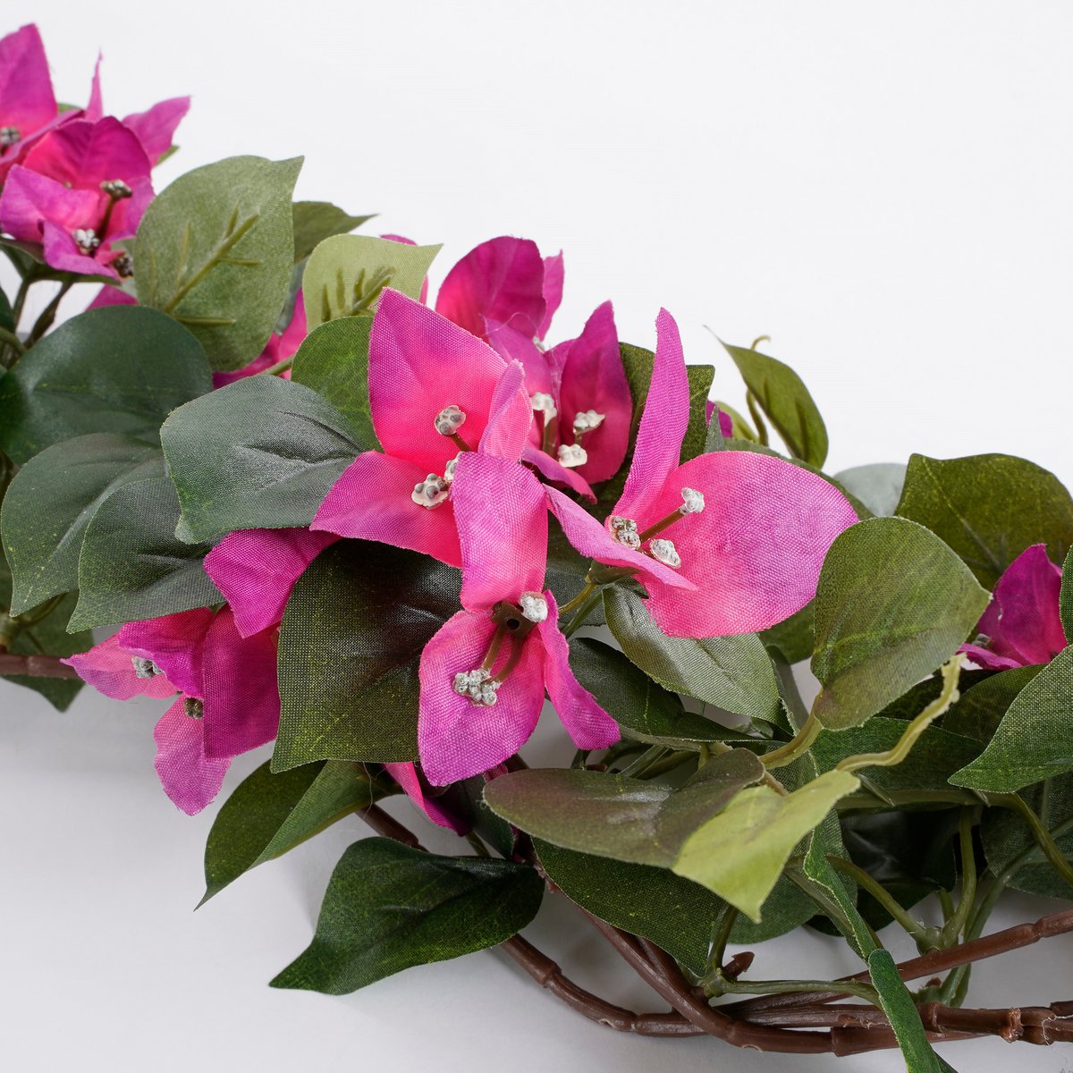 Mica Decorations - Bougainvillea Kunstslinger - L180 cm - Donkerroze